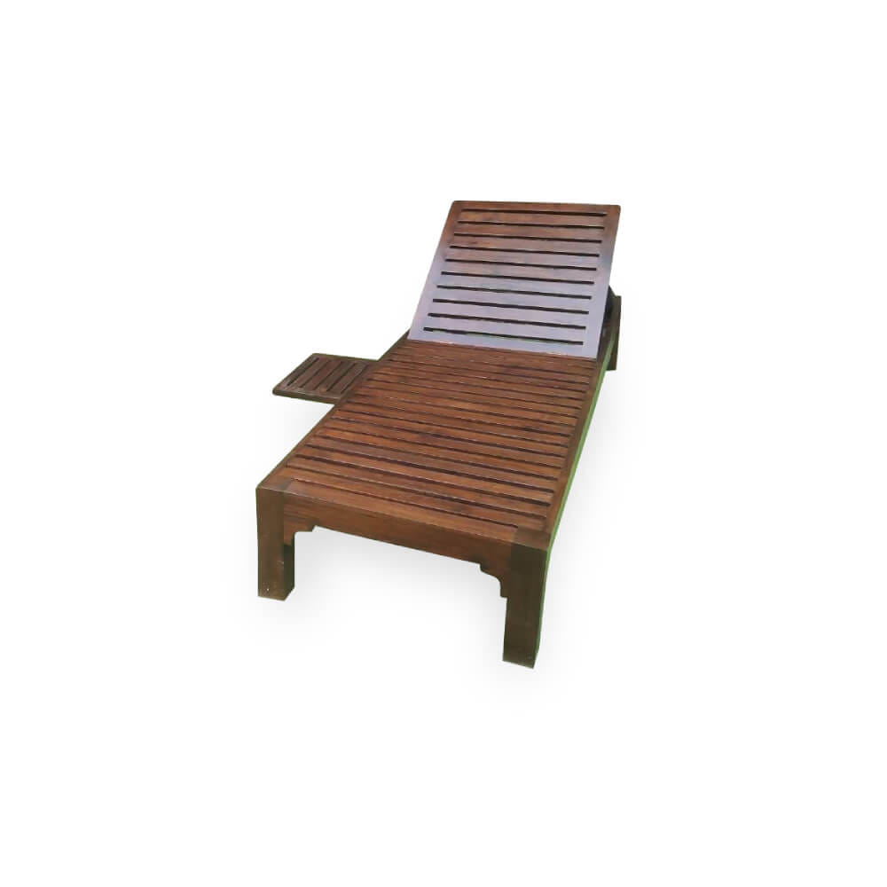 เตียงริมสระ ไม้สัก PAREENA DECOR รุ่น TEAK WOOD เตียงอาบแดด - สีโอ๊ค_2